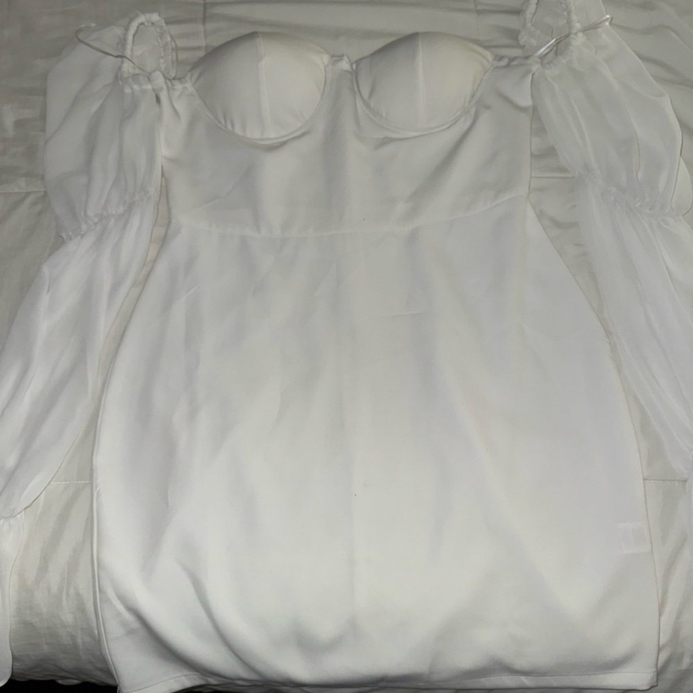 Elegant White Off-Shoulder Dress